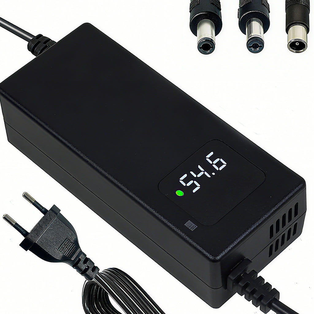 YZPOWER 48v Lithium Battery Charger,54.6v 2A Power Charger Adapter DC 1 Prong 5.5 2.1mm Replacement for 48v Li-ion Battery Pack