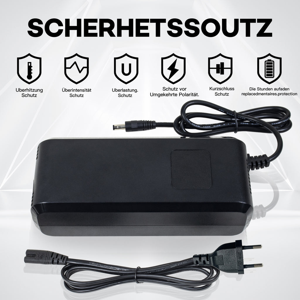 42V5A Universal Triple Port Fast Charger Ideal for Personal Mobility Devices, Real-time Voltage Monitoring, Optimized Charging and Wide Compatibility