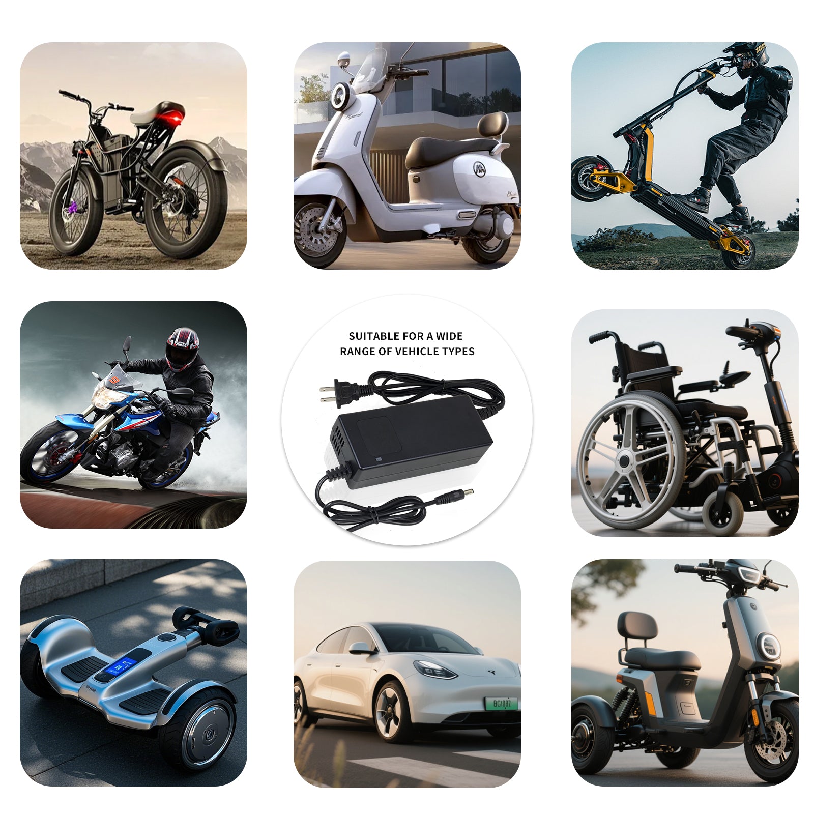 YZPOWER 42V 2A Lithium Battery Charger Replacement for 36V Li-ion Pack Compatible with GOTRAX GXL V2, G2, G3, G4, Apex, Glider, XR Elite, XR Ultra